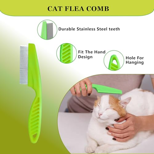Cat Grooming Brush Kit 6 Tools (Green)