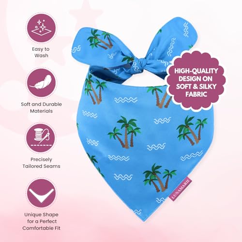 Luxury Pet Birthday Bandanas (Playa Azul / Medium)