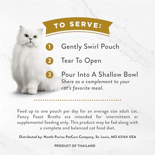 Purina Fancy Feast Senior Cat Food Broth Topper (1.4 Ounce (Pack of 16))