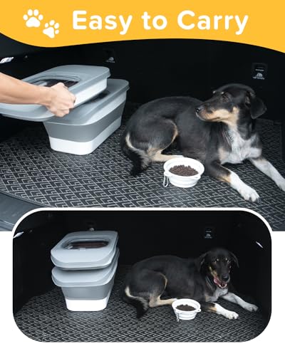 10 13 Lbs Dog Food Storage Container (Grey/10-13 Lbs)