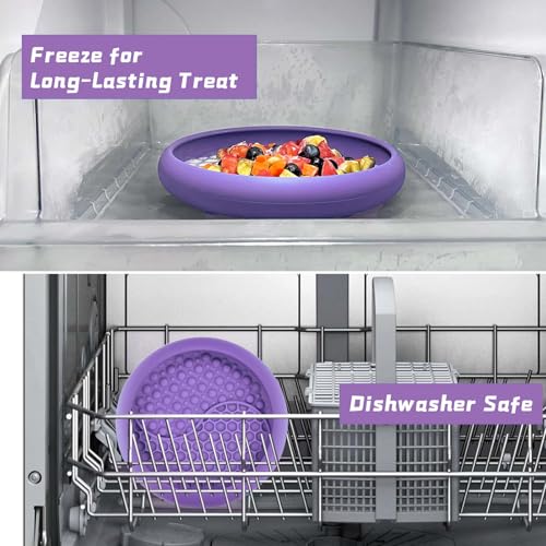Dog Lick Bowl (Purple / Large)