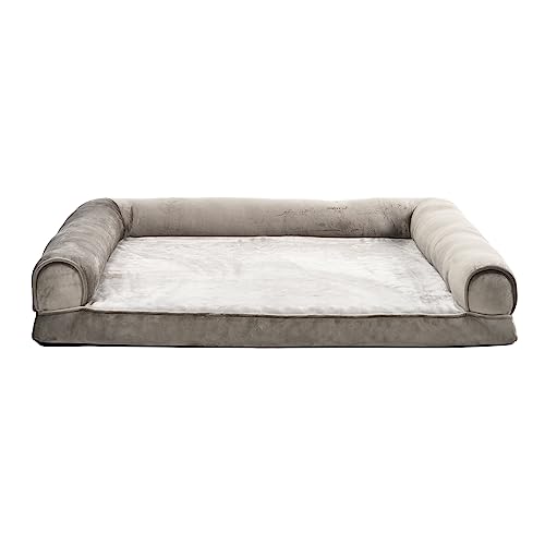 Dog Bed with Premium Foam (Sofa-Style Bed / Large / Taupe)