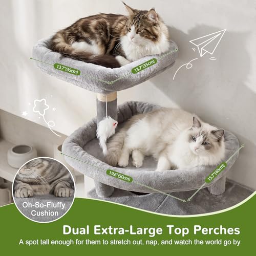 81in Cat Tree for Large Cats (XXL / Light Grey)
