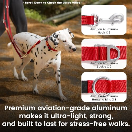 Multifunctional Adjustable Hands Free Leash (Yellow / UltraLight)