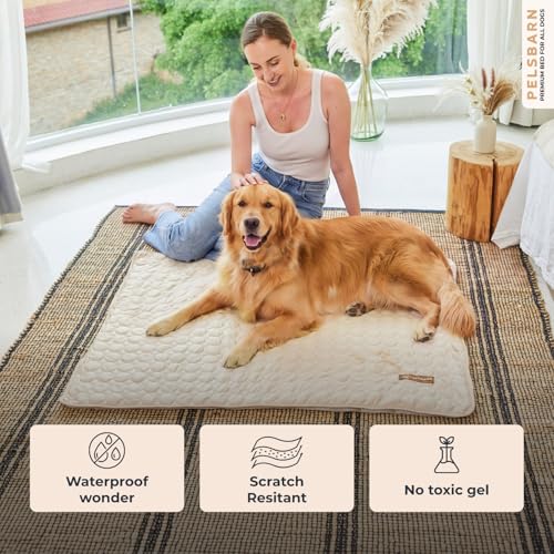 Dog Cooling Mat (Light Beige / X-Large)
