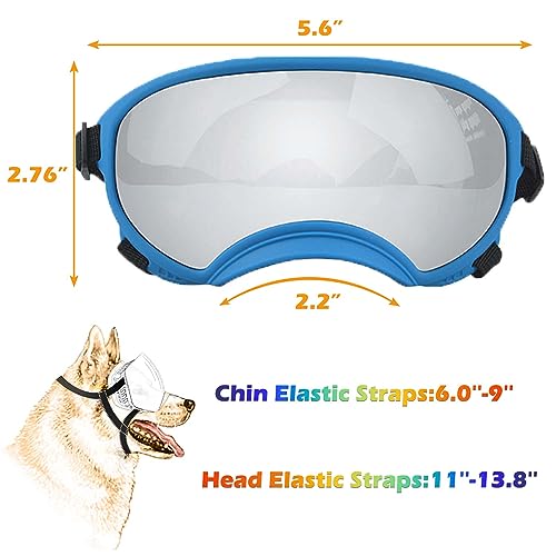 Medium Dog Sunglasses with Adjustable Strap UV Protection