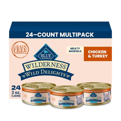 Wilderness Chicken & Turkey Wet Cat Food (3 Ounce (Pack of 24))