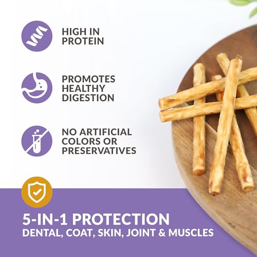 Real Duck Collagen Bully Sticks for Dogs (5.7 Ounce (Pack of 25))
