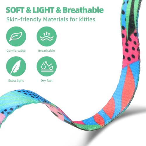 Cat Harness and Leash Set (Small / Green)