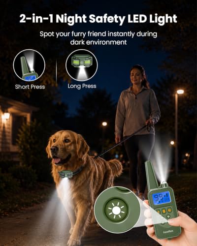 Dog Shock Collar (for 2 dogs (D8 Green))