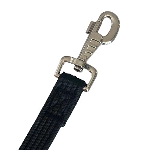 Horse Training Lunge Line with Alloy Trigger Buckle for Accurate Equestrian Training of 32.8 ft (32.8foot / Black)