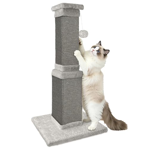 Cat Scratching Post for Indoor Cats (Full Gray)
