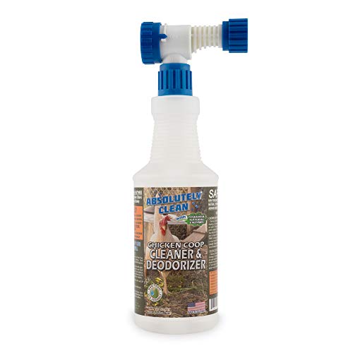Chicken Coop Cleaner and Deodorizer (32 Fl Oz w/ Garden Sprayer)