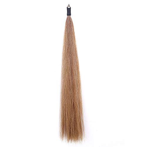 Horse Tail Extensions with Braided Horsehair Loop (1 LB (34"-36") / Mixed Brown)