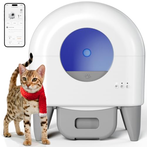Automatic Litter Box (white & grey)