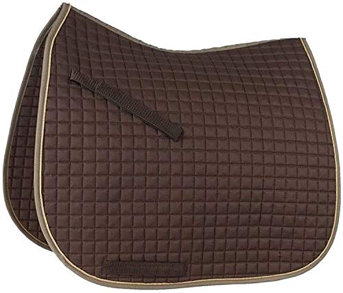 Leather English Riding Horse Saddle Starter Kit Brown Saddle 7 Pcs Combo Pack (Size 18)