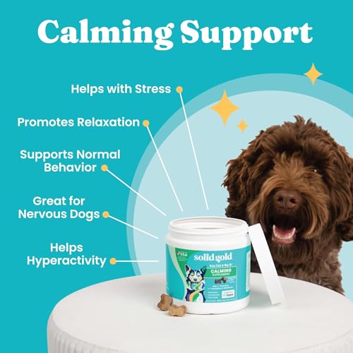 Calming Chews for Dogs with Melatonin for Storms & Travel (120 Count)