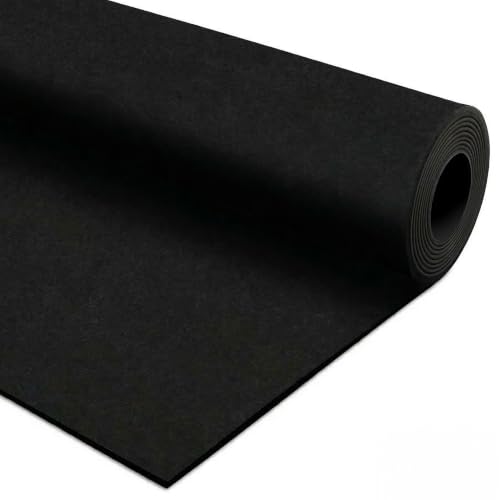 Traxxon by FlooringInc Rubber Gym Flooring Roll (Black / 5 - 120"L x 48"W x 0.3"Th Mats)