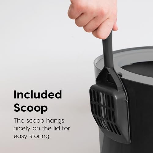 Top Entry Cat Litter Box (Top Entry / Black)