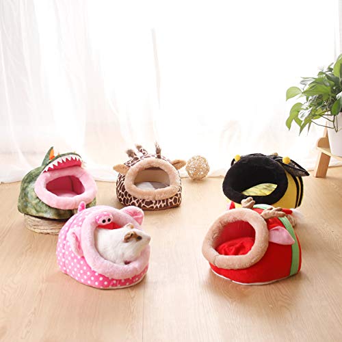 Guinea Pig Rat Bed and Hideout for Ferret Hedgehog Sleep and Hide (2.Giraffes-XL)