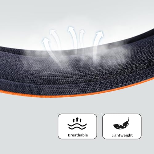 Soft Padded Dog Collars for Small Dogs (Orange / M: Fit 11-15" Neck)