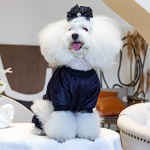 Dog Halloween Pajamas Puppy Onesies Small Dogs Soft Pjs Coat Cat Apparel Comfy Pet Christmas Clothes Outfit Doggie Bodysuit (Large / I love DAD)