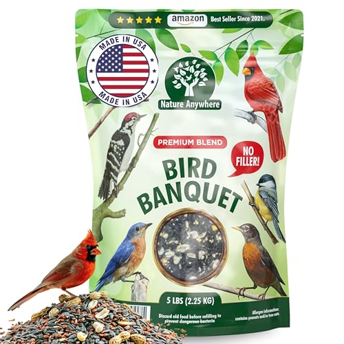 Bird Seed Bird Banquet Bird Seed for Outside Feeders (5 Pound (Pack of 1))