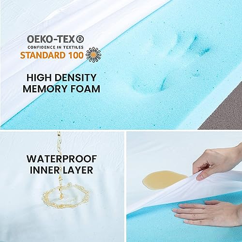 Orthopedic Memory Foam Bed for Large Dogs (Rose Plush / Large-35"x 22" x 3")
