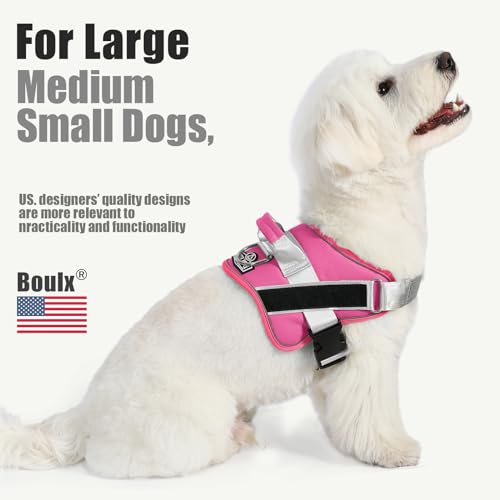 Dog Harness No (Medium (Pack of 1) / Fuchsia)