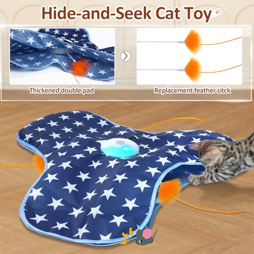 Interactive Cat Toy Rechargeable (Dark Blue)
