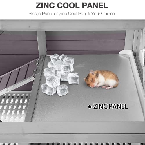 Guinea Pig Cages with Wheels (Light Grey)