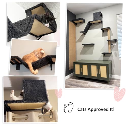 Cat Wall Shelves (Gray)