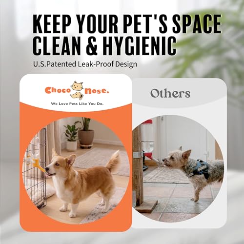 Patented No Drip Dog Water Bottle (C590 Orange / Small Sized Dogs and Cats-10.2 fl.oz)