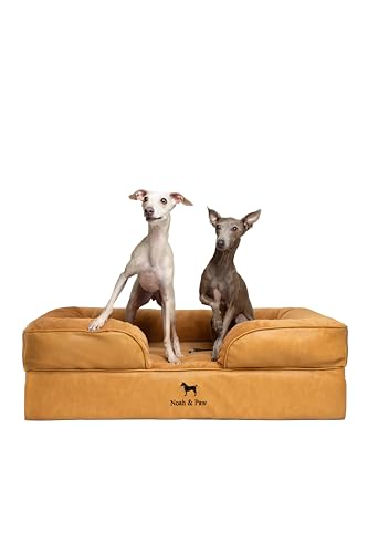Dog Bed Orthopedic Memory Cooling Foam (Camel - LE / Large)
