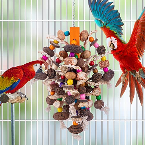 19.6" Large Parrot Bird Chewing Toys (Nut corn toy)