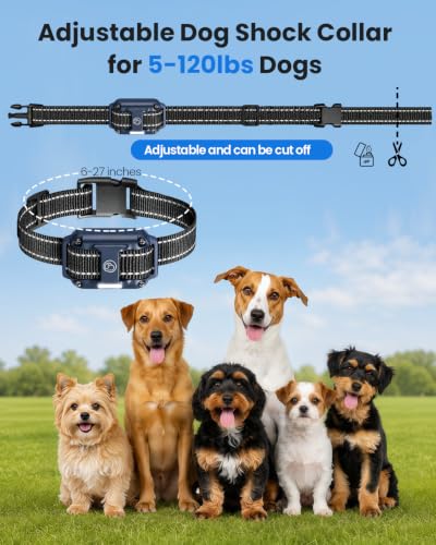 Electronic Dog Training Collar (for 1 dog (D8 Blue))