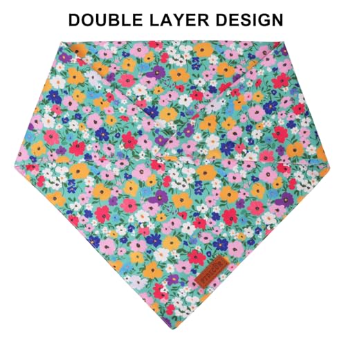 Floral Dog Bandana (X-Large / Flower-1)
