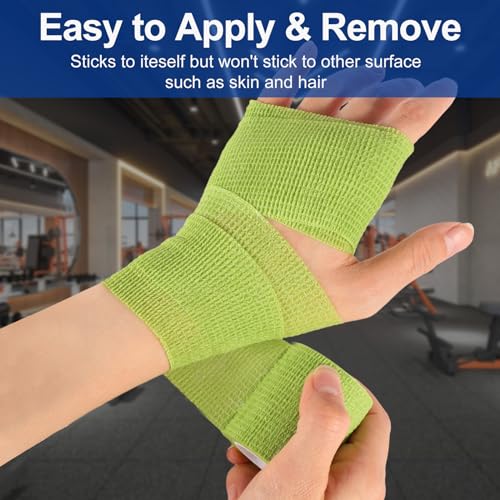 24 Pack Self Adhesive Bandage Wrap 2 Inch (Multi-color / 2 Inch)