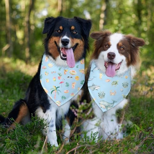 Summer Dog Bandana 2 Pack (H)