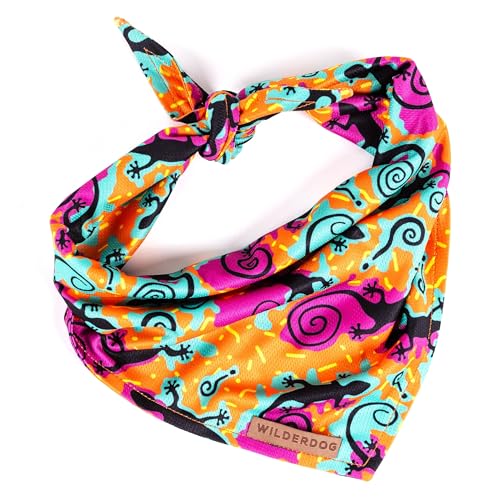 Dog Bandana with Lightweight Quick Drying Poly (The Lizards)