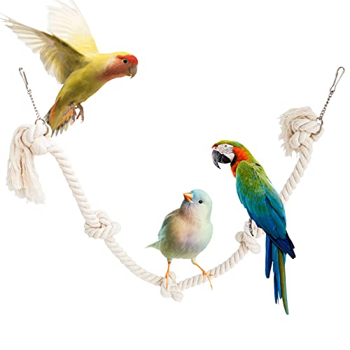 78.7 Inches Cotton Climbing Rope Toy (White)
