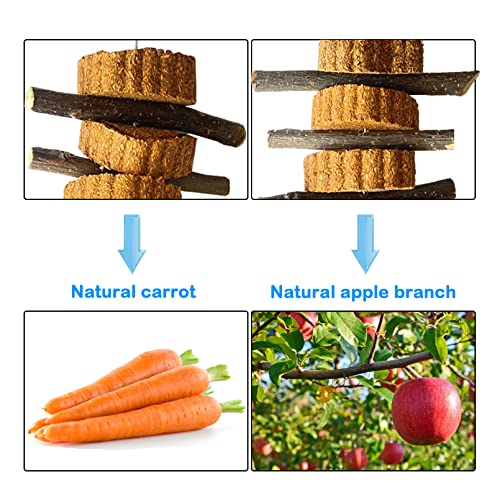 Natural Small Animal Chew Toys for Teeth (【Style B】)