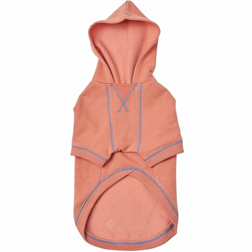 Hoodie 14″ Soft Cotton‑Blend Winter Sweatshirt (14 inch (Pack of 1) / Dog Hoodie - Coral)