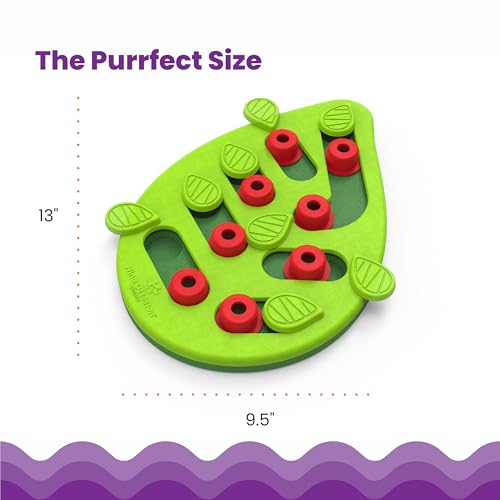 Nina Ottosson Buggin’ Out Puzzle & Play Cat Toy Treat Puzzle (Green / Treat Puzzle)