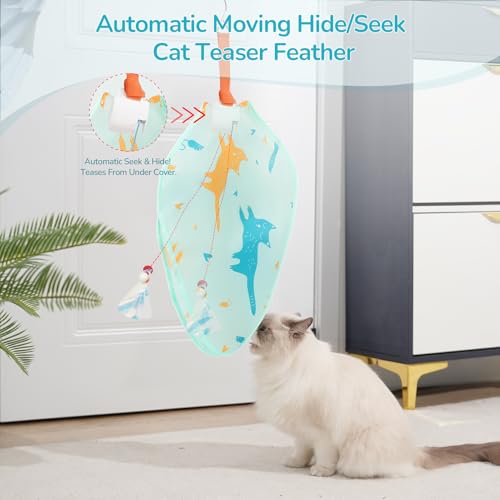 Interactive Cat Toys for Indoor Cats (White)