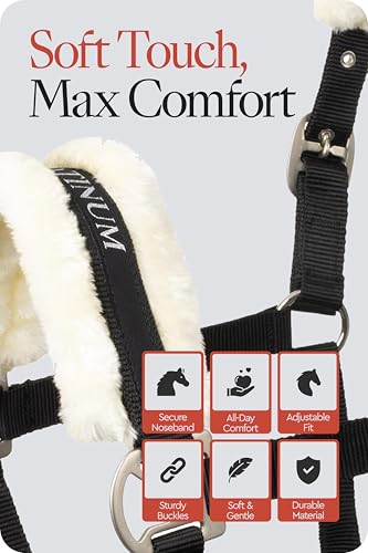 Howard Soft Fleece Horse Halter (Warmblood / Black)