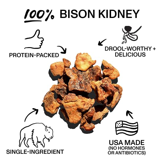 Bison Kidney Bites Dog Treats
