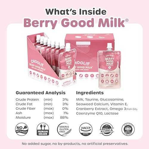 Berry Good Milk for Cats & Dogs (3.39 Fl Oz (Pack of 8))