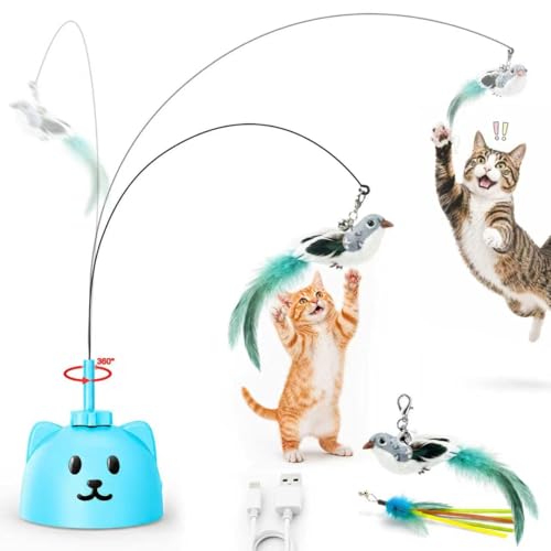 Automatic Interactive Cat Toy (Blue)