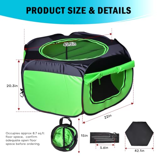 Brooder Box for Chick Starter Kit (Chicken Brooder Tent,Green)